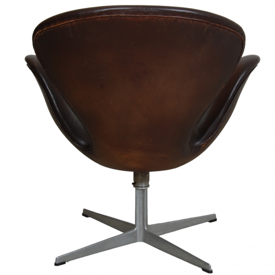 K b Vintage Arne Jacobsen svane i brun l der CPH Classic